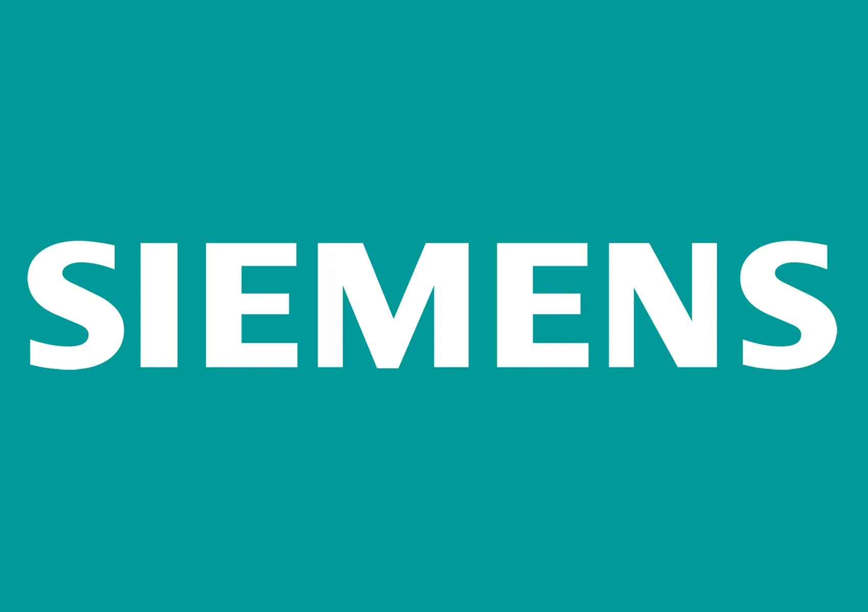 Siemens logo - Green circular emblem with white 'Siemens' wordmark and stylized diamond shape