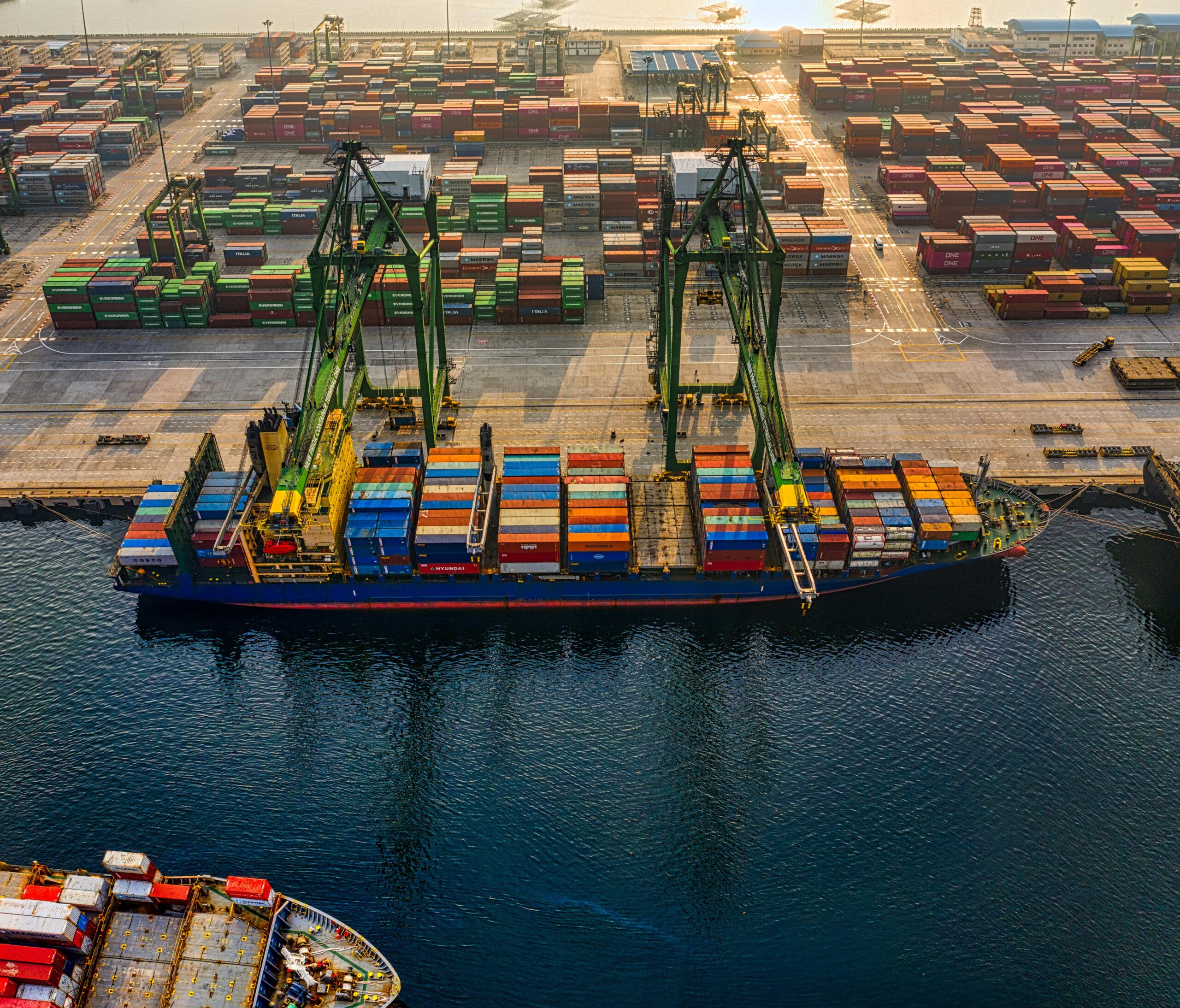 Veena Packers & Movers Navi Mumbai cargo ship transporting goods securely